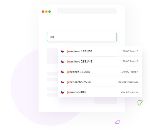 Stačí tři písmena a modul sám doplní nejpravděpodobnější adresu, na kterou chce uživatel objednávku doručit.